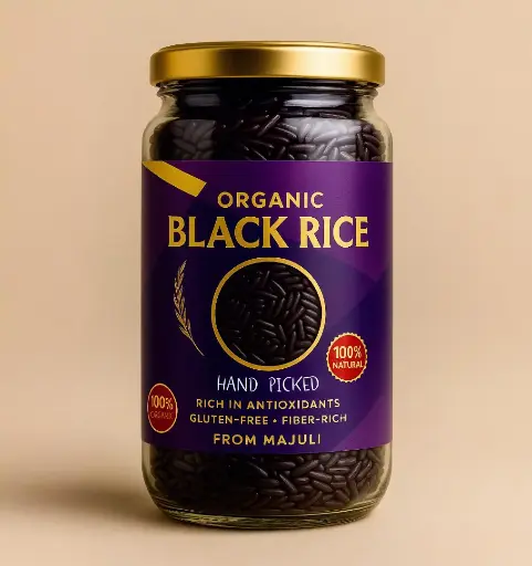 Organic Black Rice – Naturally Grown in Majuli | Rich in Antioxidants & Flavor