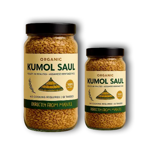 Kumol Saul – Naturally Grown in Majuli | Traditional Soft Rice | Quick & Easy to Prepare