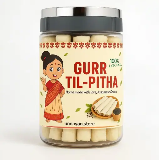 Gurr Til-Pitha – Authentic Assamese Delight with Jaggery & Sesame Magic
